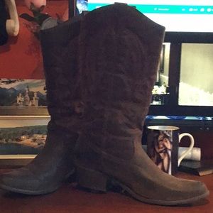 REAL leather Cowboy Boots